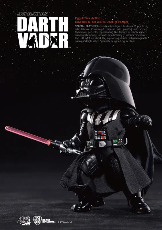 Egg Attack Action #002 Star Wars Episode V: The Empire Strikes Back - Darth Vaderㅤ – Beast Kingdom – ActionFigureBrasil
