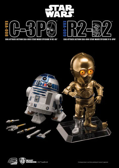 Egg Attack Action #012 "Star Wars Episode V: The Empire Strikes Back" C-3PO & R2-D2ㅤ – Beast Kingdom – ActionFigureBrasil