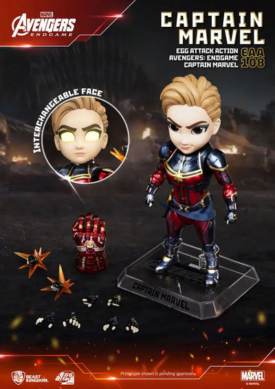 Egg Attack Action #068 "Avengers: Endgame" Captain Marvelㅤ – Beast Kingdom – ActionFigureBrasil — detalhe do produto
