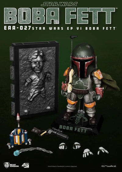Egg Attack Action #085 "Star Wars Episode 6: Return of the Jedi" Boba Fettㅤ – Beast Kingdom – ActionFigureBrasil — com base expositora