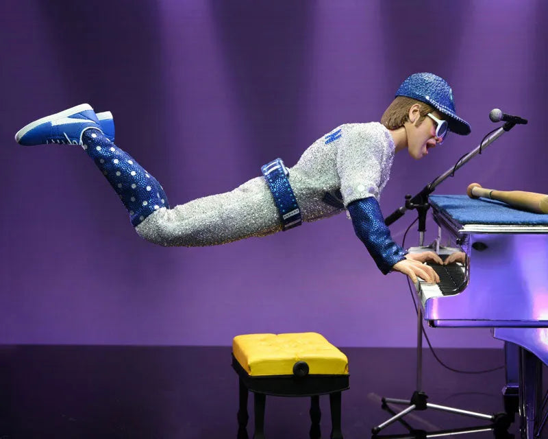 Elton John live in 1975 8 Inch Action Doll and Grand Piano Setㅤ – NECA – ActionFigureBrasil
