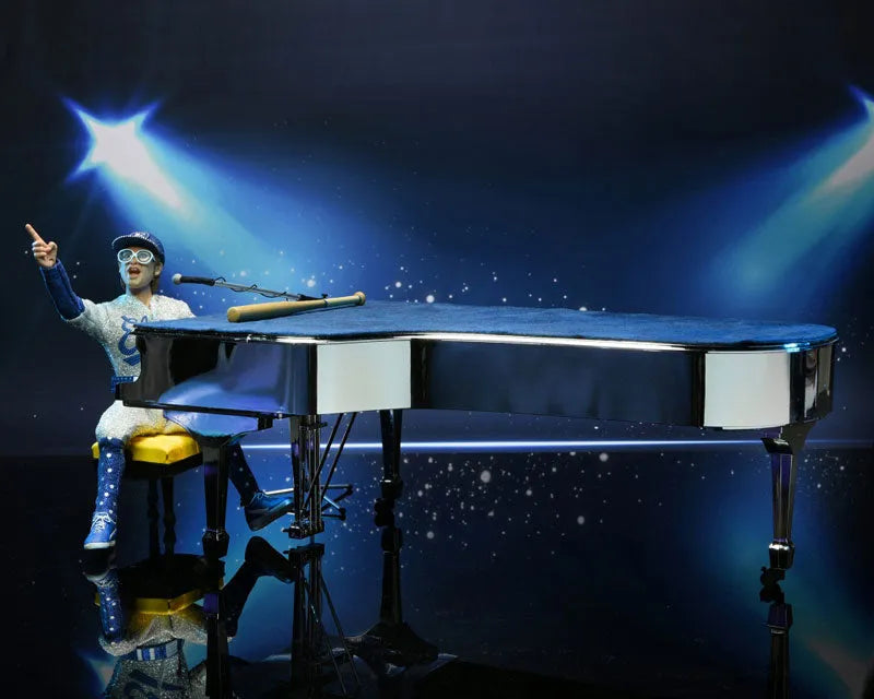 Elton John live in 1975 8 Inch Action Doll and Grand Piano Setㅤ – NECA – ActionFigureBrasil