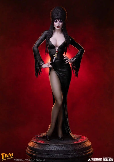 Elvira: Mistress of the Dark (Black Glitter Dress Variant) - LIMITED EDITION: 700 (Black - Variant) – Tweeterhead – ActionFigure Brasil — acessórios