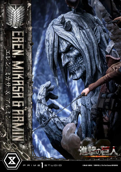 Eren, Mikasa & Armin (Regular Version) TV animation Attack on Titan – Prime1Studio – ActionFigure Brasil