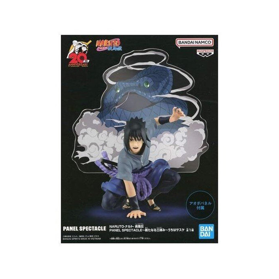 ESTÁTUA BANPRESTO NARUTO SHIPPUDEN PANEL SPECTACLE SPECIAL - UCHIHA SASUKE (ESCURO)