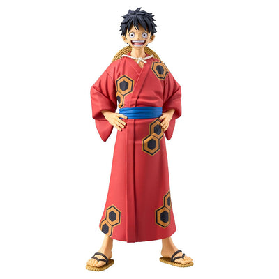 ESTATUA BANPRESTO ONE PIECE DXF THE GRANDLINE MEN: WANOKUNI - MONKEY D. LUFFY (YUKATA VER.) 88902