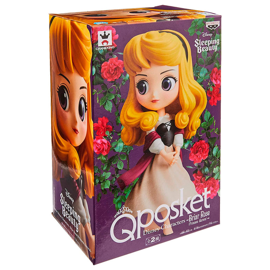 ESTÁTUA BANPRESTO Q POSKET DISNEY CHARACTERS BRIAR ROSE - PRINCESS AURORA (VERSÃO A)