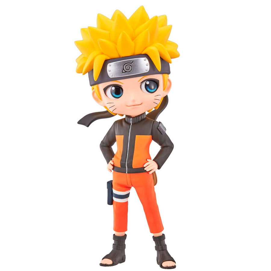 ESTÁTUA BANPRESTO Q POSKET NARUTO SHIPPUDEN - NARUTO UZUMAKI (VERSÃO A)