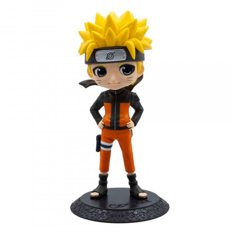 ESTÁTUA BANPRESTO Q POSKET NARUTO SHIPPUDEN - NARUTO UZUMAKI (VERSÃO A)