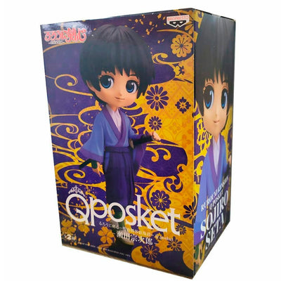 ESTÁTUA BANPRESTO Q POSKET RUROUNI KENSHIN MEIJI - SOJIRO SETA (VERSÃO A)