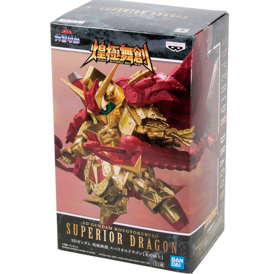 ESTÁTUA BANPRESTO SUPERIOR DRAGON GUNDAM - KNIGHT OF LIGHT