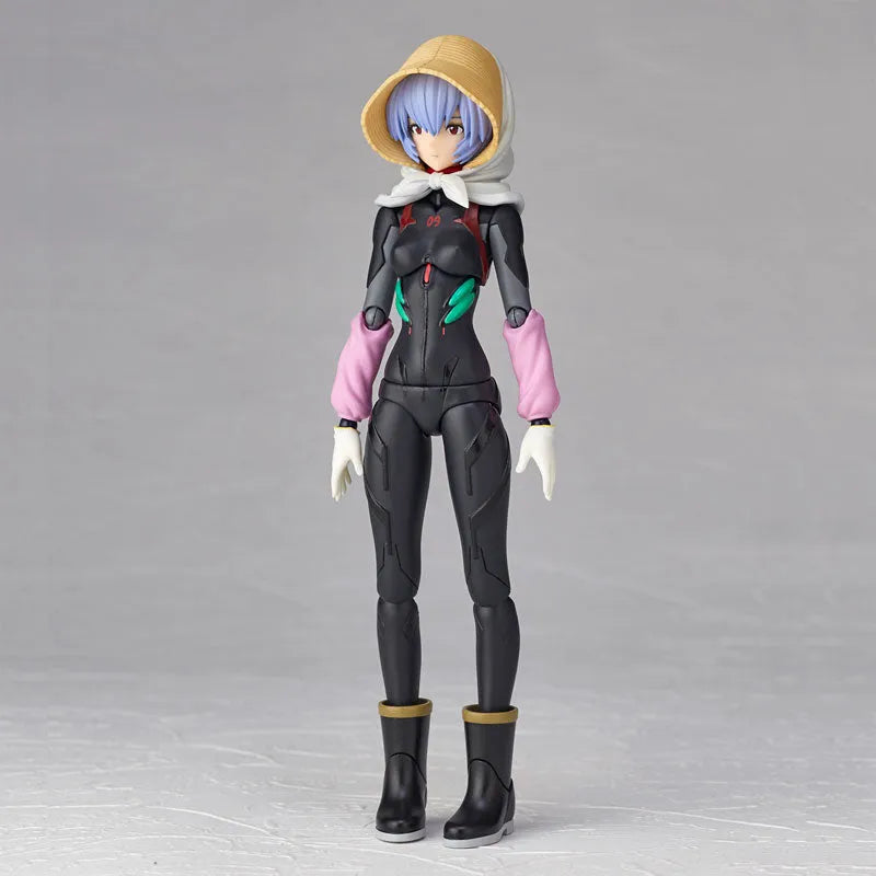 EVANGELION EVOLUTION EV-022 Evangelion: 3.0+1.0 Thrice Upon a Time Rei Ayanami [Name] 3rd Ver.ㅤ – Kaiyodo – ActionFigureBrasil