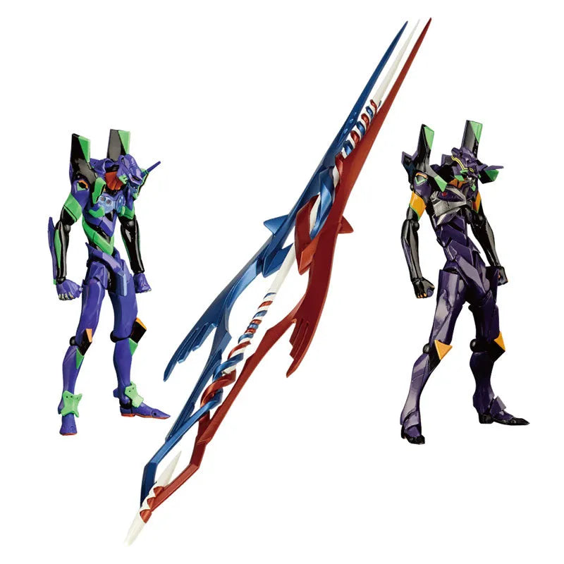EVANGELION EVOLUTION EV-EX EVA-01 & EVA-13 + Spear of Gaiusㅤ – Kaiyodo – ActionFigureBrasil
