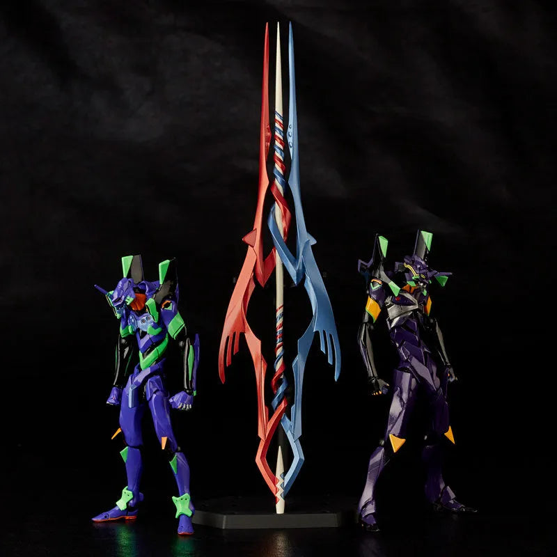 EVANGELION EVOLUTION EV-EX EVA-01 & EVA-13 + Spear of Gaiusㅤ – Kaiyodo – ActionFigureBrasil