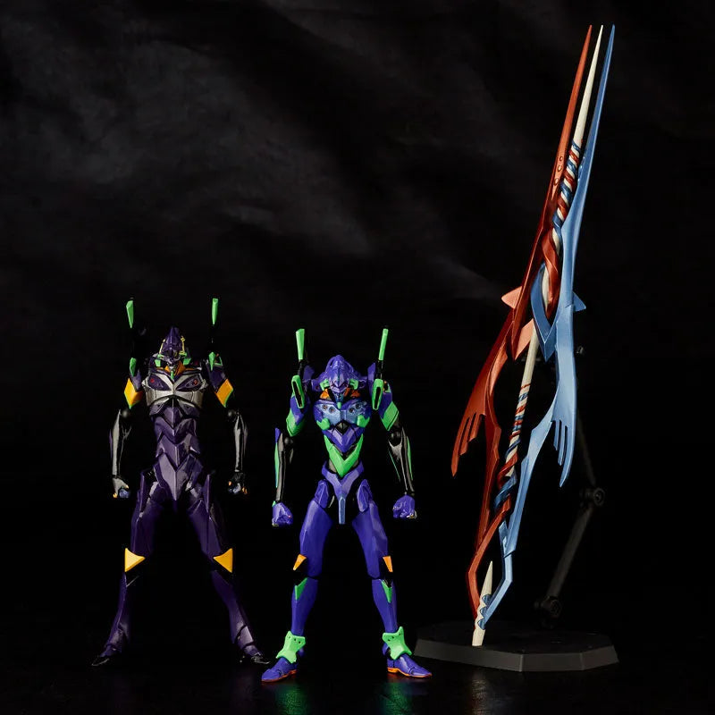 EVANGELION EVOLUTION EV-EX EVA-01 & EVA-13 + Spear of Gaiusㅤ – Kaiyodo – ActionFigureBrasil