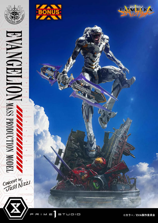 Evangelion Mass Production Model (Deluxe Bonus Version) NEON GENESIS EVANGELION – Prime1Studio – ActionFigure Brasil