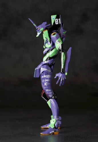 Evangelion Shin Gekijouban - EVA-01 - Revoltech - 100EX - Eva Racing 2012/ Evangelion RT EVA-01 Apple Shiden (Kaiyodo)ㅤ – Kaiyodo – ActionFigureBrasil