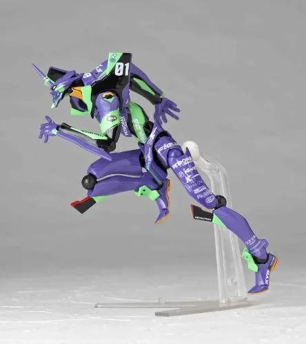 Evangelion Shin Gekijouban - EVA-01 - Revoltech - 100EX - Eva Racing 2012/ Evangelion RT EVA-01 Apple Shiden (Kaiyodo)ㅤ – Kaiyodo – ActionFigureBrasil