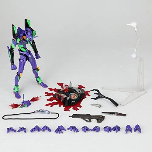 Evangelion Shin Gekijouban - EVA-01 - Sachiel - Evangelion Evolution EV-001 - Legacy of Revoltech LR-048 - Revoltech No.100 - 2018 Re-release (Kaiyodo)ㅤ – Kaiyodo – ActionFigureBrasil