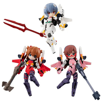 Evangelion Shin Gekijouban: Q - Ayanami Rei - Souryuu Asuka Langley - Makinami Mari Illustrious - Desktop Army Evangelion Shin Gekijouban (MegaHouse)ㅤ – MegaHouse – ActionFigureBrasil