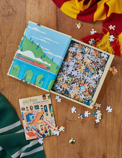 Exploring Hogwarts Puzzle and Book Set – Insight Editions – ActionFigure Brasil — close