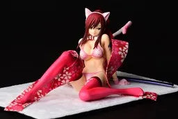 Fairy Tail - Erza Scarlet - 1/6 - Cherry Blossom Cat Gravure_Style, Sakuraneko Gravure_Style (Orca Toys)ㅤ – Orca Toys – ActionFigureBrasil — com base expositora