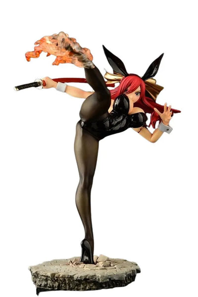 Fairy Tail - Erza Scarlet - 1/6 - High Kick Ver., Black Bunny (Orca Toys)ㅤ – Orca Toys – ActionFigureBrasil