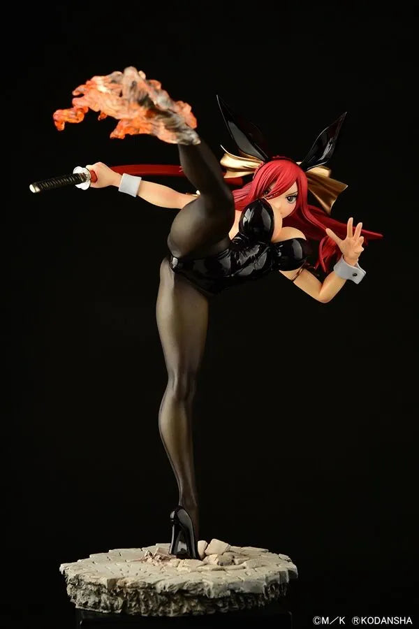 Fairy Tail - Erza Scarlet - 1/6 - High Kick Ver., Black Bunny (Orca Toys)ㅤ – Orca Toys – ActionFigureBrasil