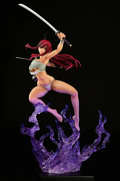Fairy Tail - Erza Scarlet - 1/6 - Samurai Light Flame Manjo ver. Jet Black (Orca Toys)ㅤ – Orca Toys – ActionFigureBrasil — iluminação de estúdio