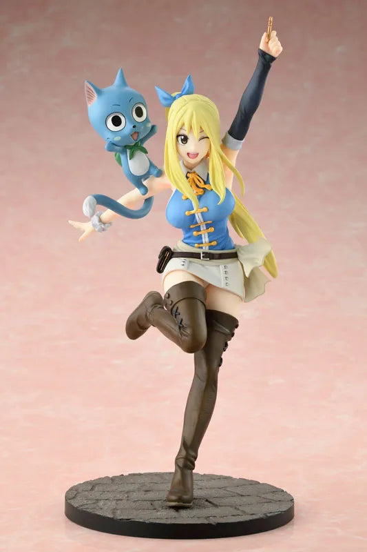 Fairy Tail - Happy - Lucy Heartfilia - 1/8 - Wink Ver. (Bell Fine)ㅤ – Bell Fine – ActionFigureBrasil
