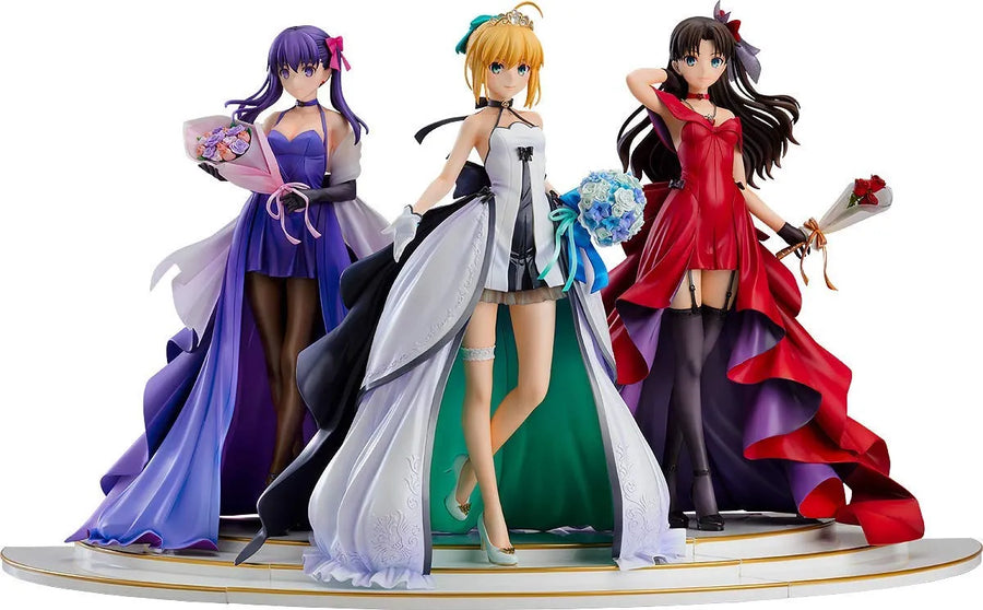 Fate/Stay Night - Saber - Matou Sakura - Rin Tohsaka - 1/7 - 15th Celebration Dress Ver. - Set of 3 Figures (Good Smile Company)ㅤ – Good Smile Company – ActionFigureBrasil