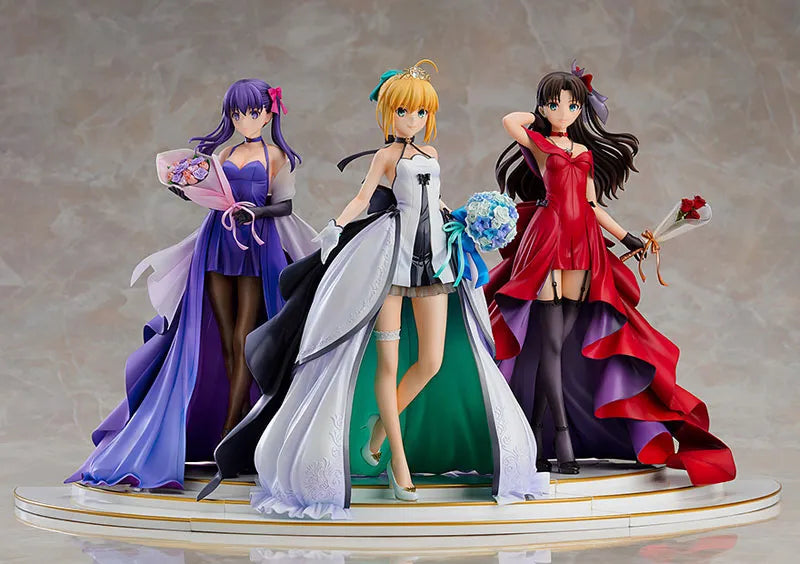 Fate/Stay Night - Saber - Matou Sakura - Rin Tohsaka - 1/7 - 15th Celebration Dress Ver. - Set of 3 Figures (Good Smile Company)ㅤ – Good Smile Company – ActionFigureBrasil