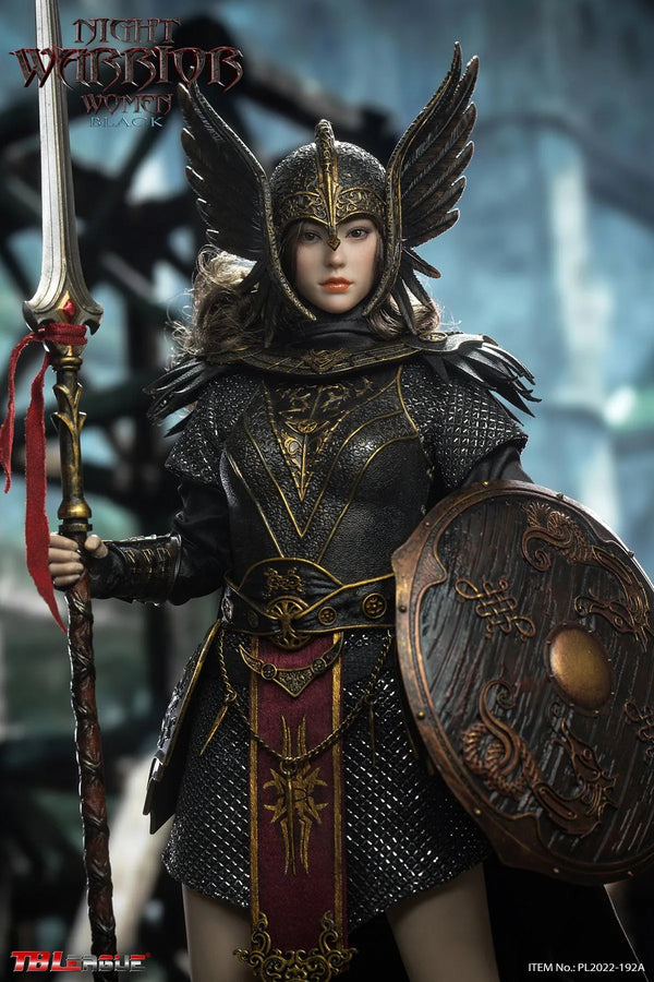 Female Night Warrior A - Black Armor Ver. - 1/6 (TB League)ㅤ – TBLeague – ActionFigureBrasil