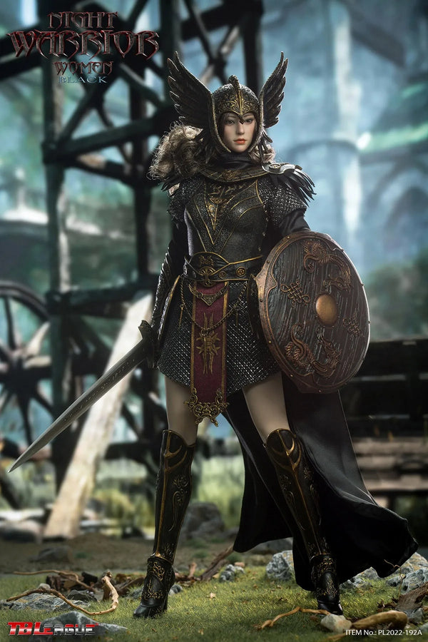 Female Night Warrior A - Black Armor Ver. - 1/6 (TB League)ㅤ – TBLeague – ActionFigureBrasil