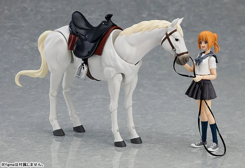 Figma #490b - Horse - White ver. 2 (Max Factory)ㅤ – Max Factory – ActionFigureBrasil