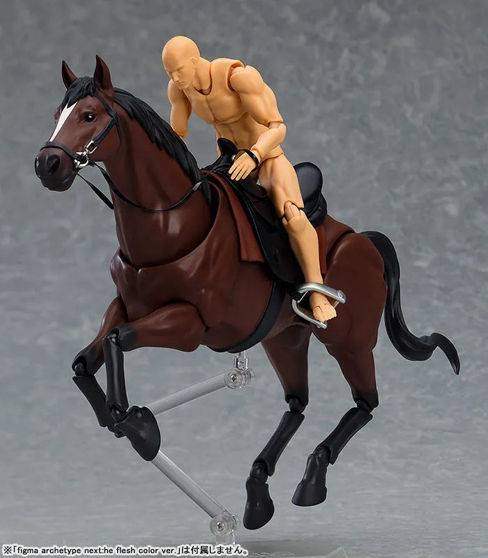 figma Horse ver.2 (Brown)ㅤ – Max Factory – ActionFigureBrasil