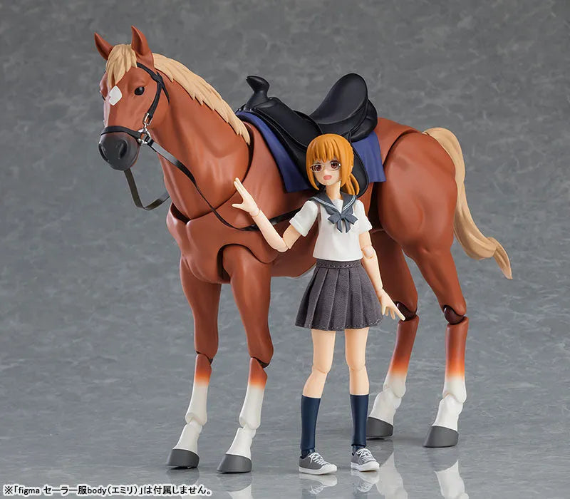 figma Horse ver.2 (Light Chestnut)ㅤ – Max Factory – ActionFigureBrasil