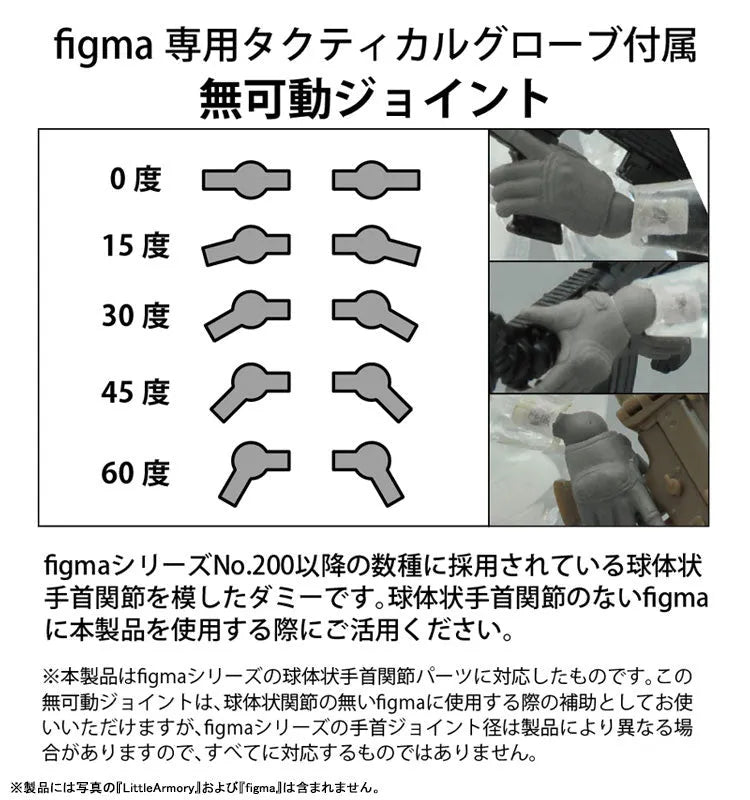 Figma - Little Armory OP05 Tactical Gloves - 1/12 - Mas Grey (Tomytec)ㅤ – Tomytec – ActionFigureBrasil