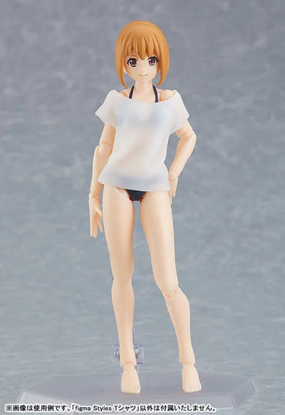 figma Styles - T-Shirt - White (Max Factory)ㅤ – Max Factory – ActionFigureBrasil — ângulo diferente