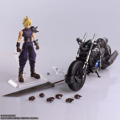 Final Fantasy VII - Bring Arts - Hardy-Daytona with Cloud (Square Enix)ㅤ – Square Enix – ActionFigureBrasil — com base expositora