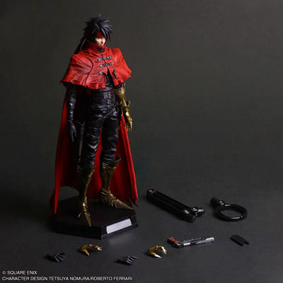 Final Fantasy VII Rebirth - Vincent Valentine - Play Arts Shin (Square Enix)ㅤ – Square Enix – ActionFigureBrasil — com base expositora