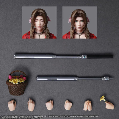 Final Fantasy VII Remake - Aerith Gainsborough - Play Arts Kai (Square Enix)ㅤ – Square Enix – ActionFigureBrasil — iluminação de estúdio