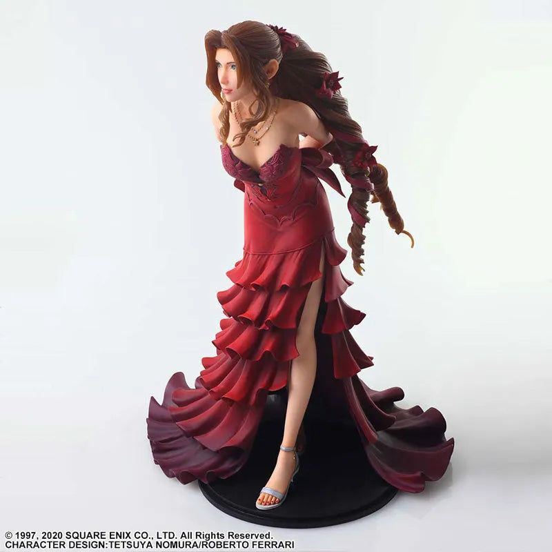 Final Fantasy VII Remake - Aerith Gainsborough - Static Arts - Dress Ver. (Square Enix)ㅤ – Square Enix – ActionFigureBrasil
