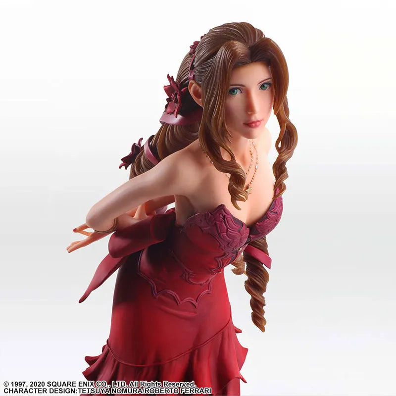 Final Fantasy VII Remake - Aerith Gainsborough - Static Arts - Dress Ver. (Square Enix)ㅤ – Square Enix – ActionFigureBrasil