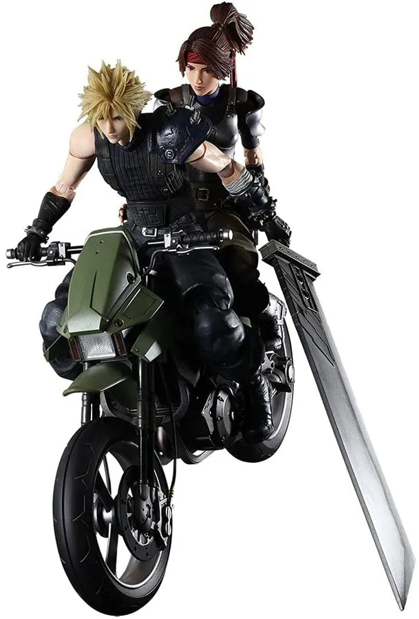Final Fantasy VII Remake - Cloud Strife - Jessie Rasberry - Motorbike Set - Play Arts Kai (Square Enix)ㅤ – Square Enix – ActionFigureBrasil