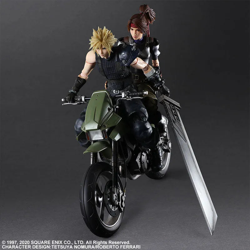 Final Fantasy VII Remake - Cloud Strife - Jessie Rasberry - Motorbike Set - Play Arts Kai (Square Enix)ㅤ – Square Enix – ActionFigureBrasil