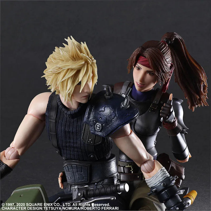 Final Fantasy VII Remake - Cloud Strife - Jessie Rasberry - Motorbike Set - Play Arts Kai (Square Enix)ㅤ – Square Enix – ActionFigureBrasil