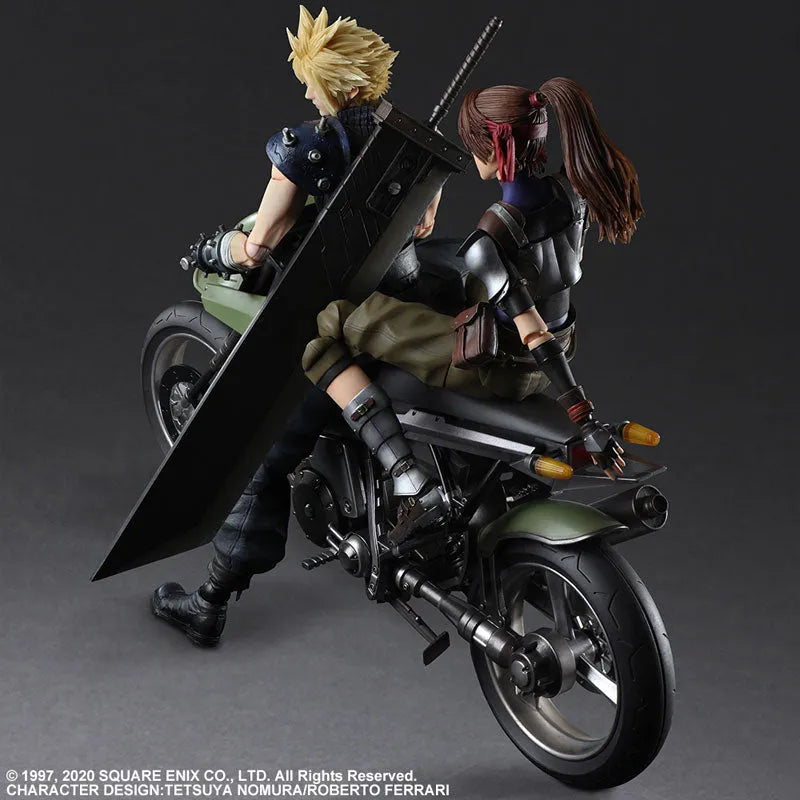 Final Fantasy VII Remake - Cloud Strife - Jessie Rasberry - Motorbike Set - Play Arts Kai (Square Enix)ㅤ – Square Enix – ActionFigureBrasil