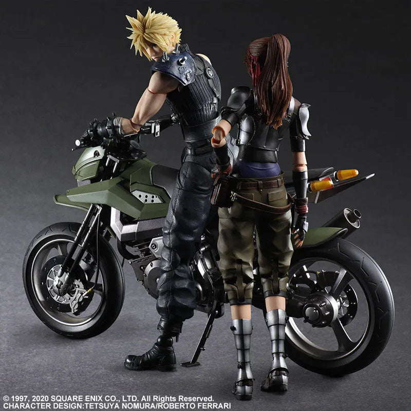 Final Fantasy VII Remake - Cloud Strife - Jessie Rasberry - Motorbike Set - Play Arts Kai (Square Enix)ㅤ – Square Enix – ActionFigureBrasil