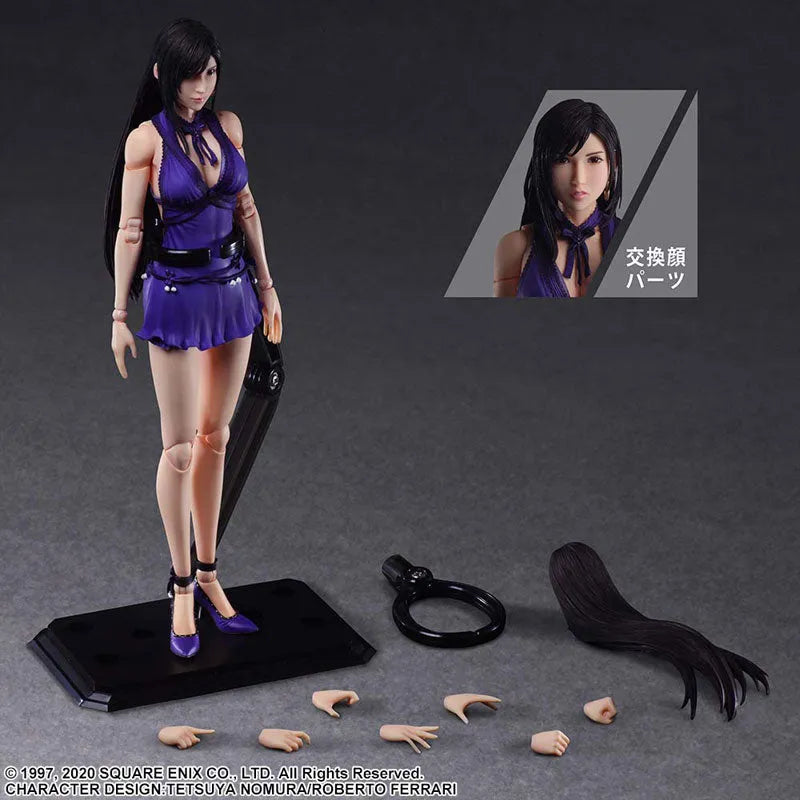 Final Fantasy VII Remake - Tifa Lockhart - Play Arts Kai - Dress Ver. (Square Enix)ㅤ – Square Enix – ActionFigureBrasil